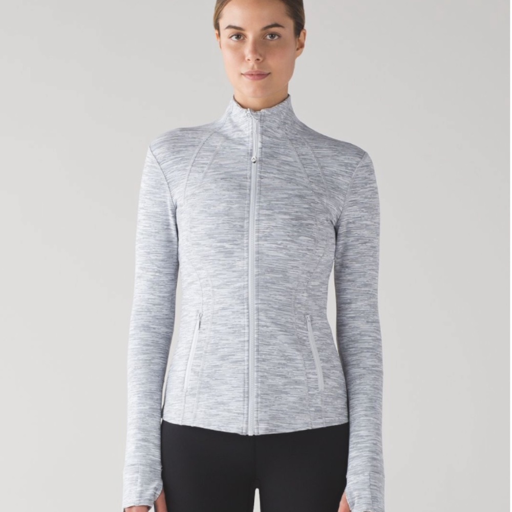 Lululemon Define Jacket - Sz 12 Wee Are From Space Ice Grey Alpine White
